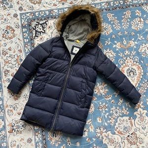 Country Road Girls sz7-8 navy long puffa